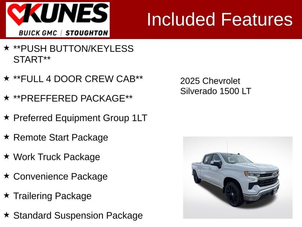 Used 2025 Chevrolet Silverado 1500 LT w/ Work Truck Package AWD/4WD image 5