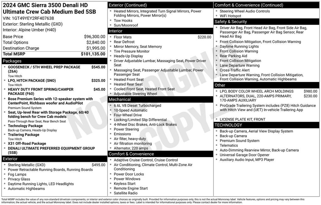 Used 2024 GMC Sierra 3500 Denali Ultimate image 51