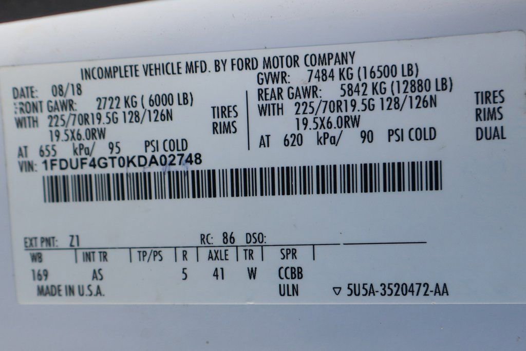 Used 2019 Ford F450 XL w/ XL Value Package RWD image 39