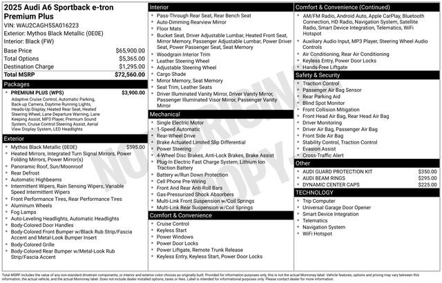 Certified 2025 Audi A6 e-tron Premium Plus w/ Premium Plus image 2