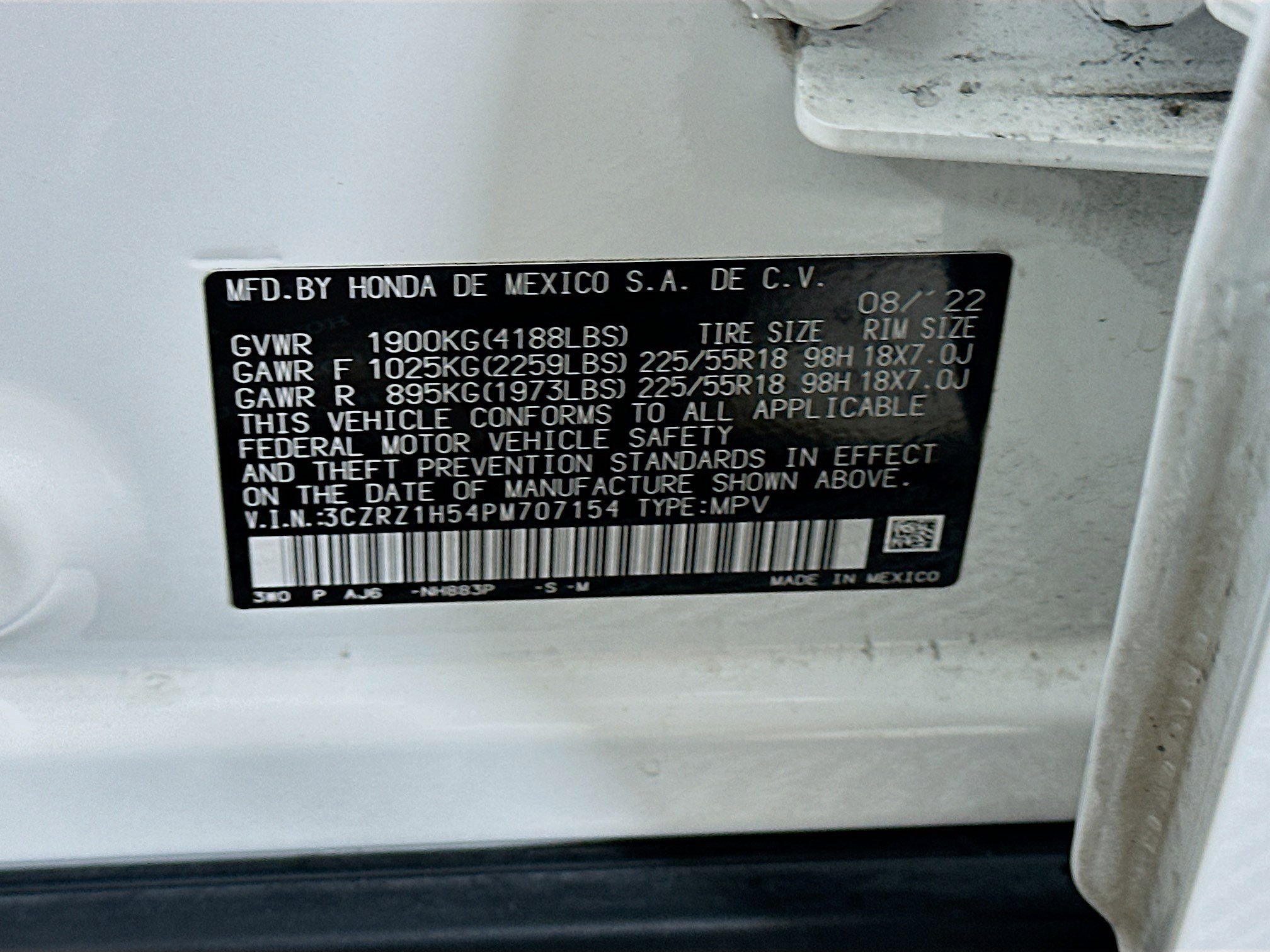 Certified 2023 Honda HR-V Sport image 34