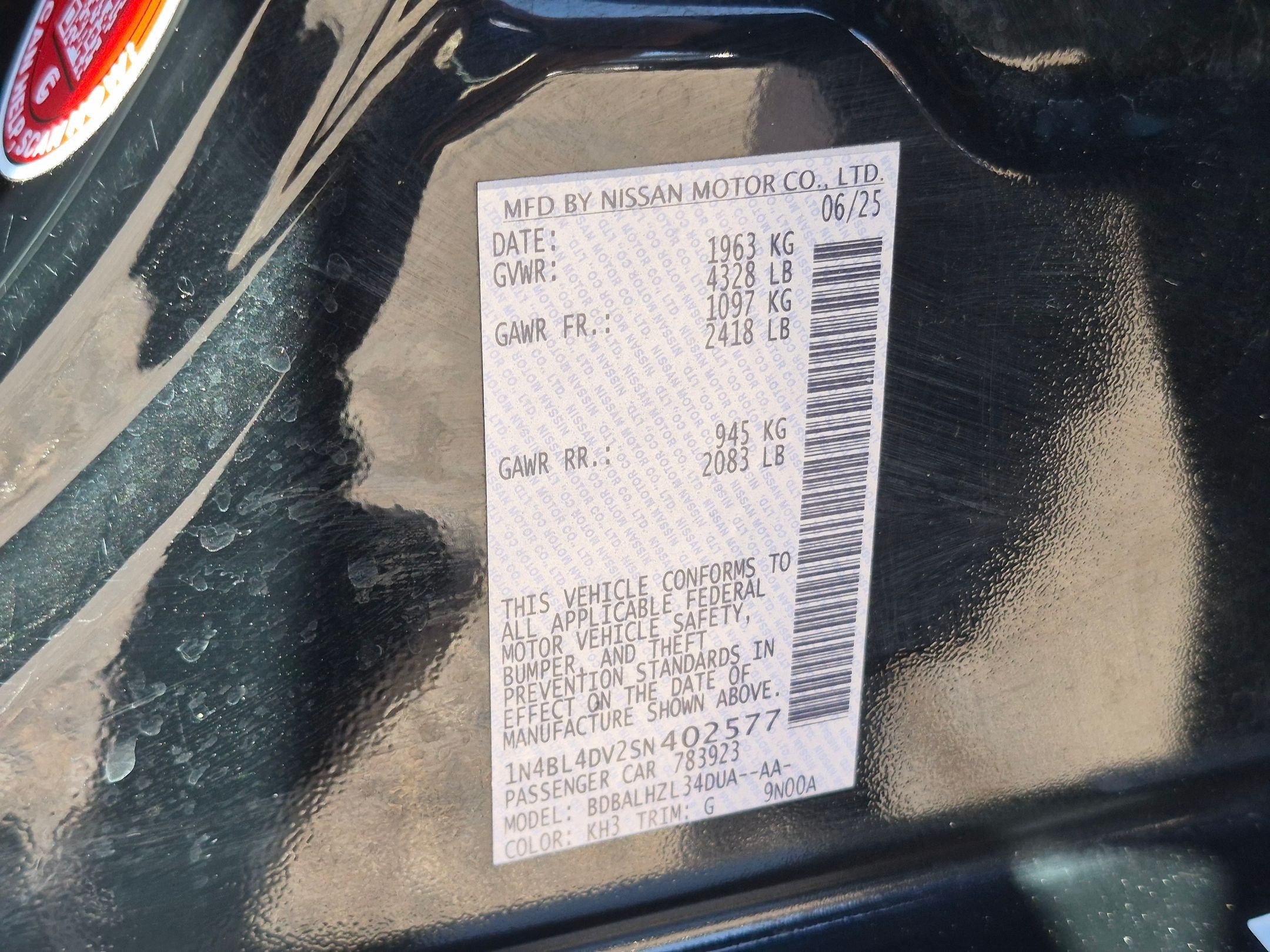 Certified 2025 Nissan Altima 2.5 SV FWD image 35