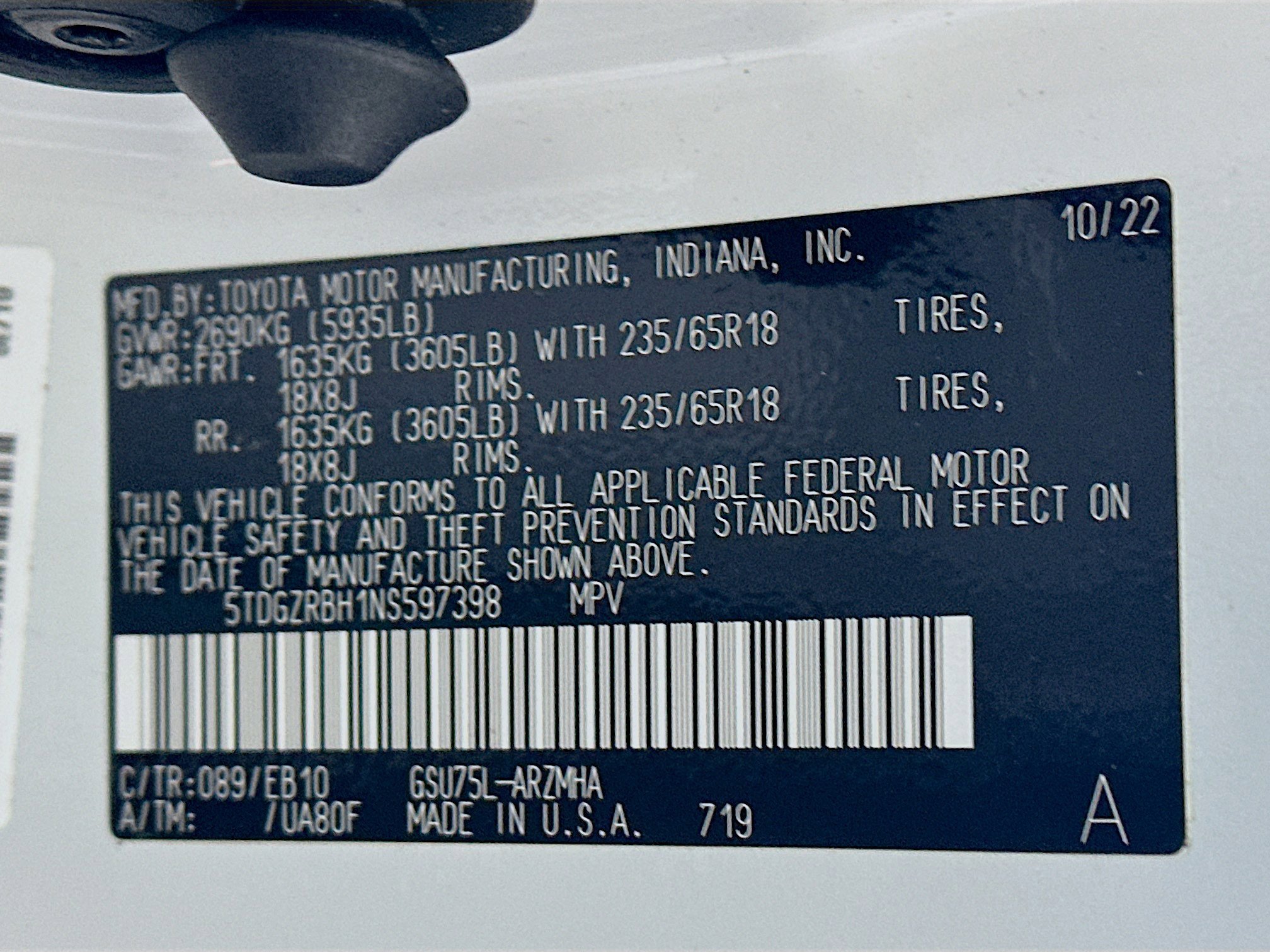 Used 2022 Toyota Highlander XLE image 12