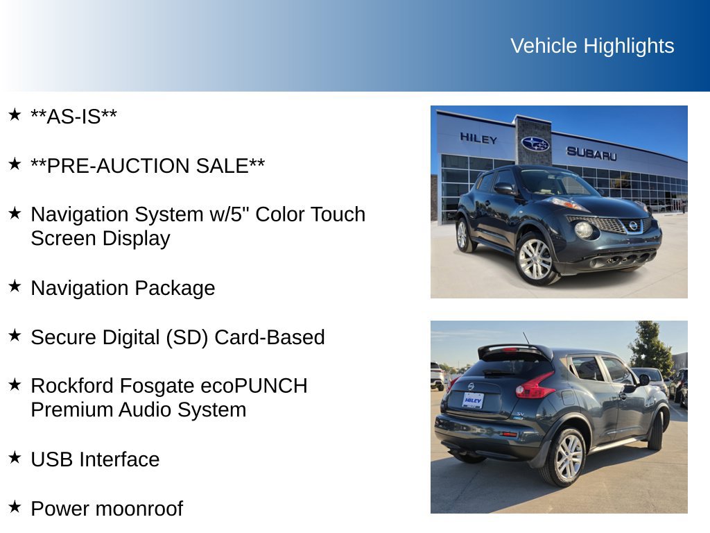 Used 2013 Nissan Juke SV FWD image 5