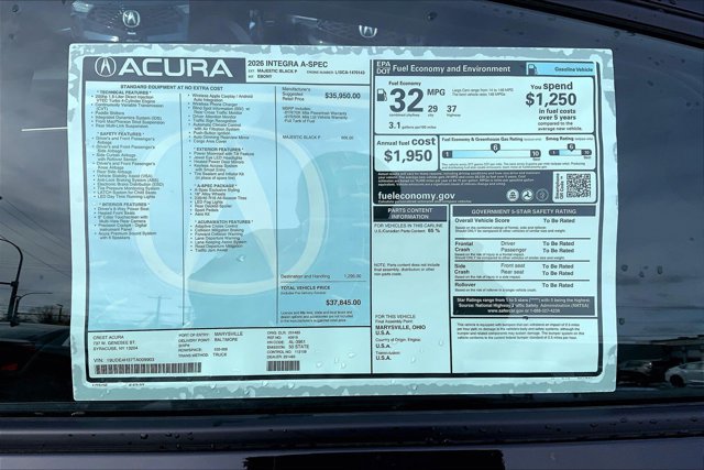 New 2026 Acura Integra A-Spec FWD image 20