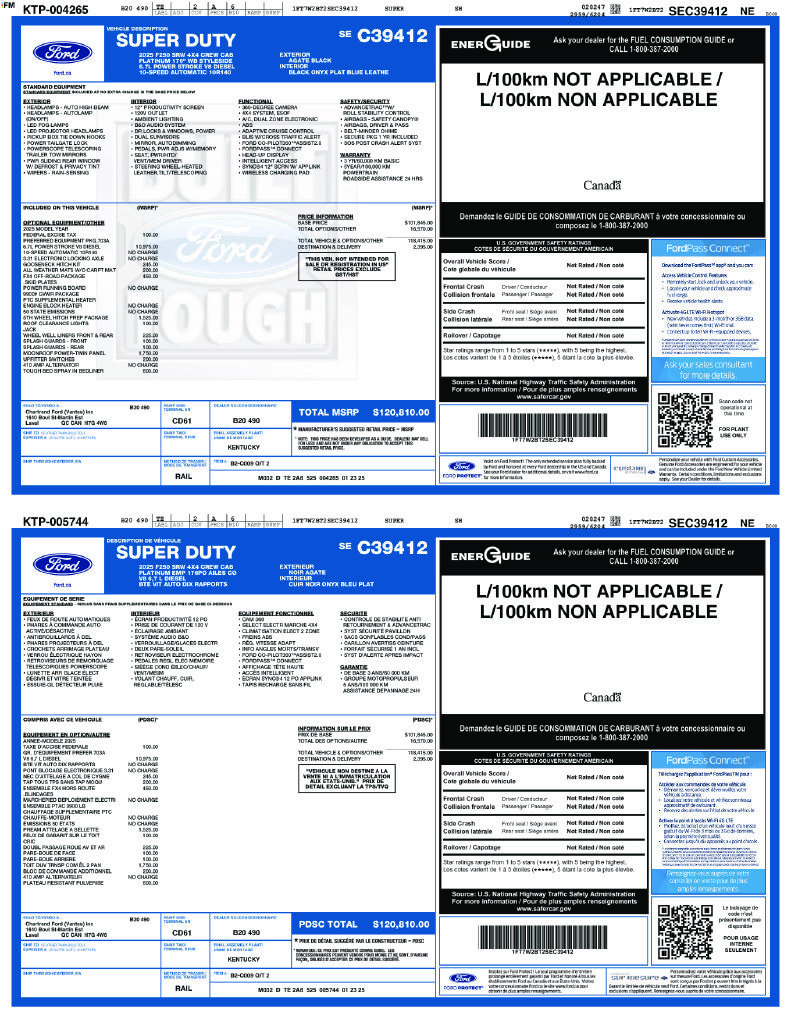 Used 2025 Ford F250 Platinum AWD/4WD image 41