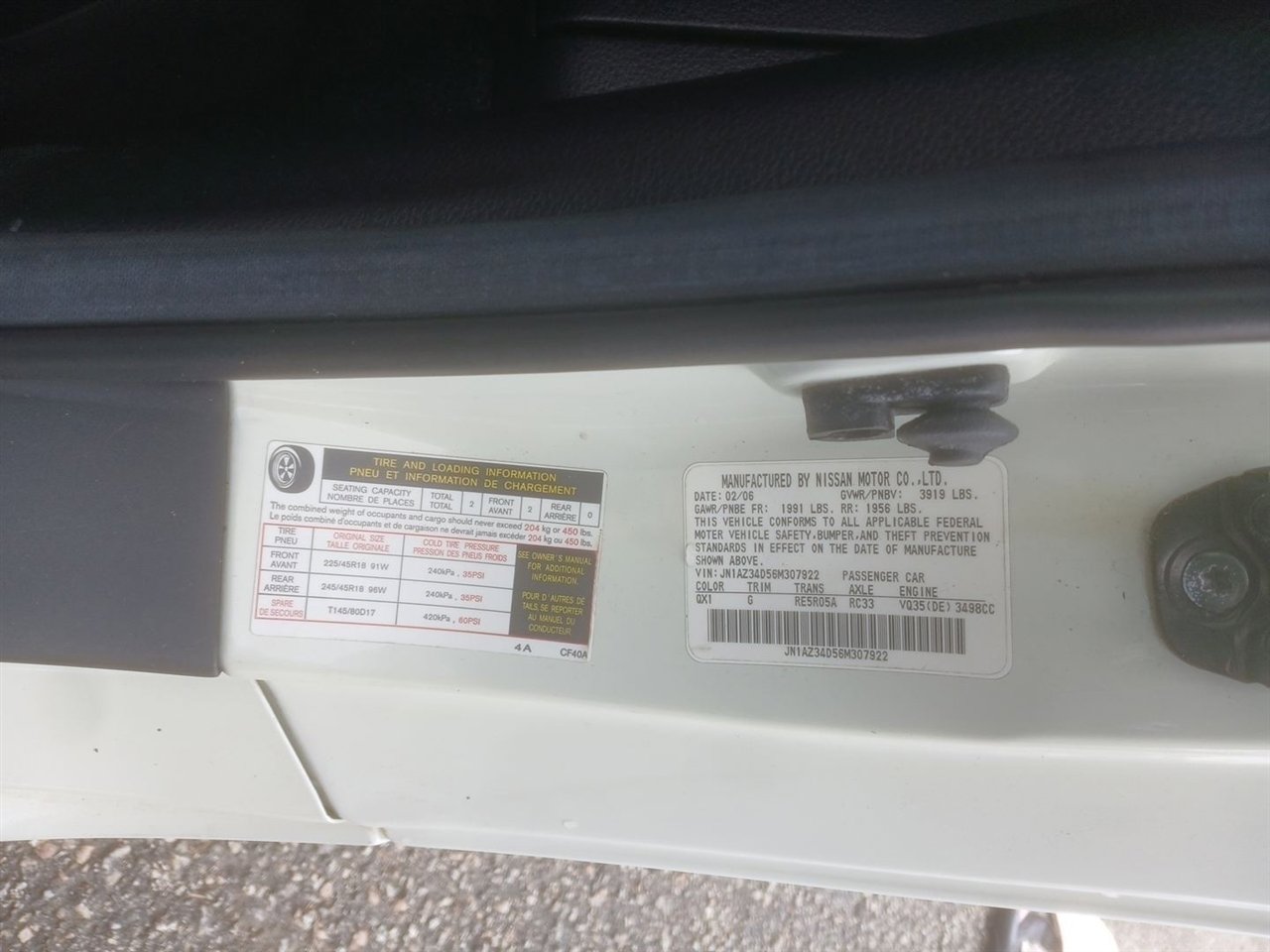 Used 2006 Nissan 350Z Enthusiast w/ (N93) Cargo Convenience Pkg image 25