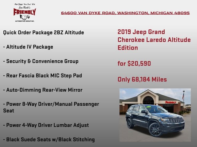 Used 2019 Jeep Grand Cherokee Altitude AWD/4WD image 5