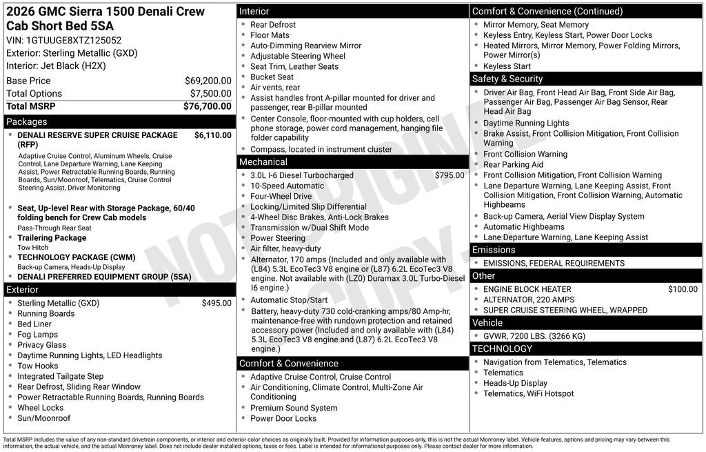 New 2026 GMC Sierra 1500 Denali image 42