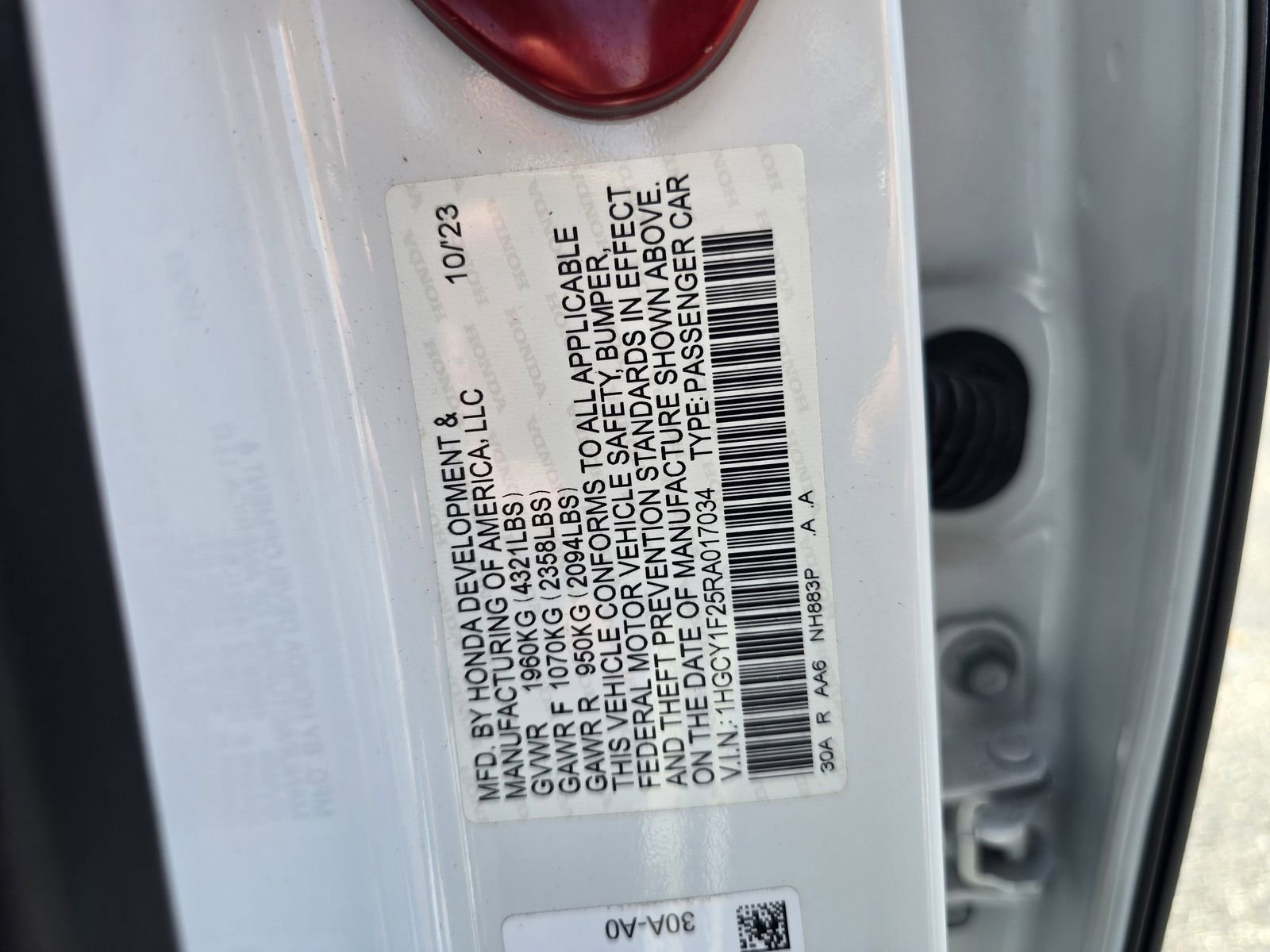 Certified 2024 Honda Accord LX image 28