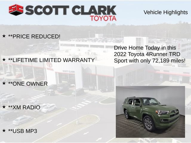 Used 2022 Toyota 4Runner TRD Sport RWD image 12