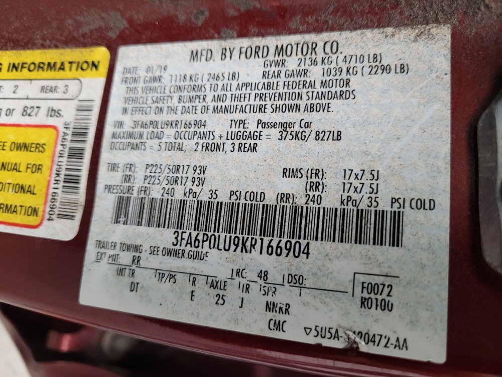 Used 2019 Ford Fusion SE FWD image 33