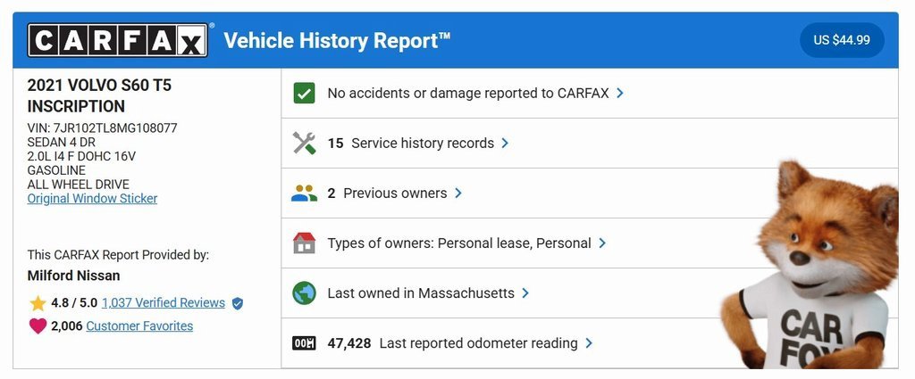 Used 2021 Volvo S60 T5 Inscription