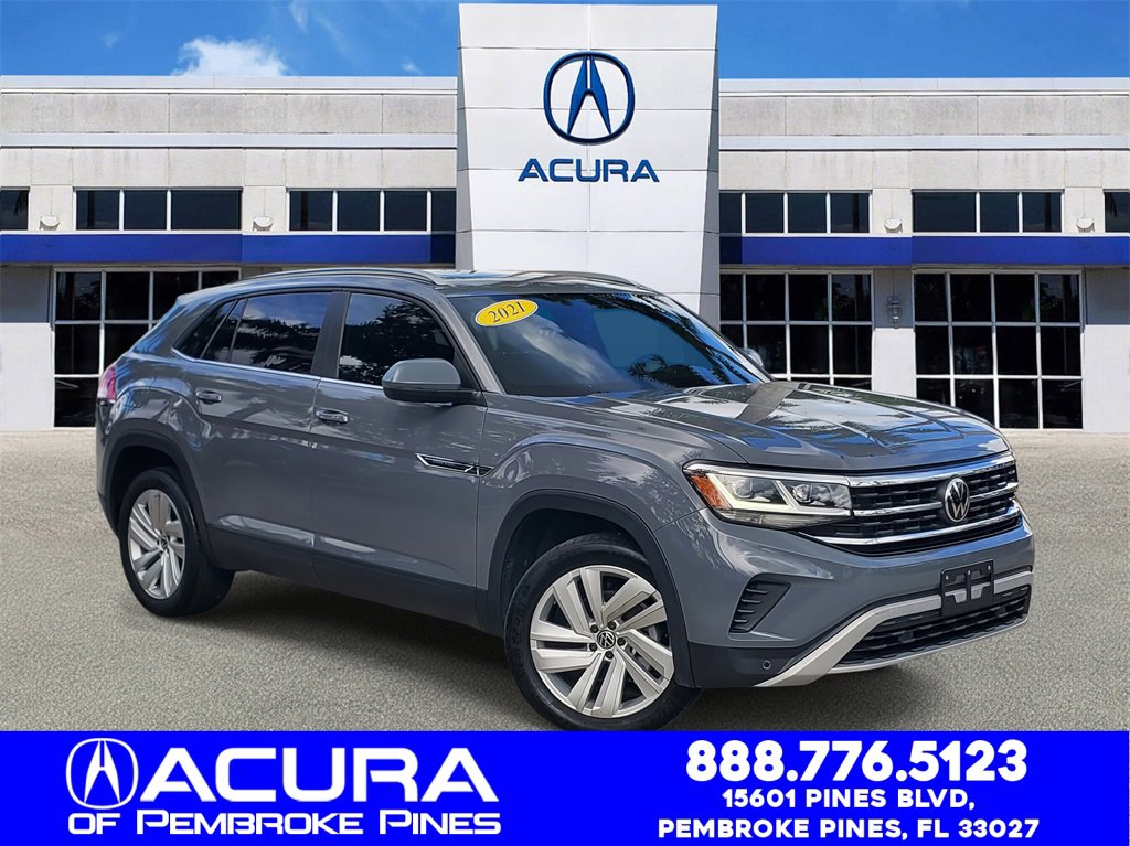 Used 2021 Volkswagen Atlas Cross Sport SE w/ Panoramic Sunroof Package
