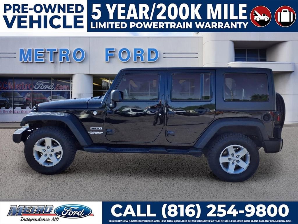 Used 2016 Jeep Wrangler Unlimited Sport w/ Quick Order Package 24S AWD/4WD image 7