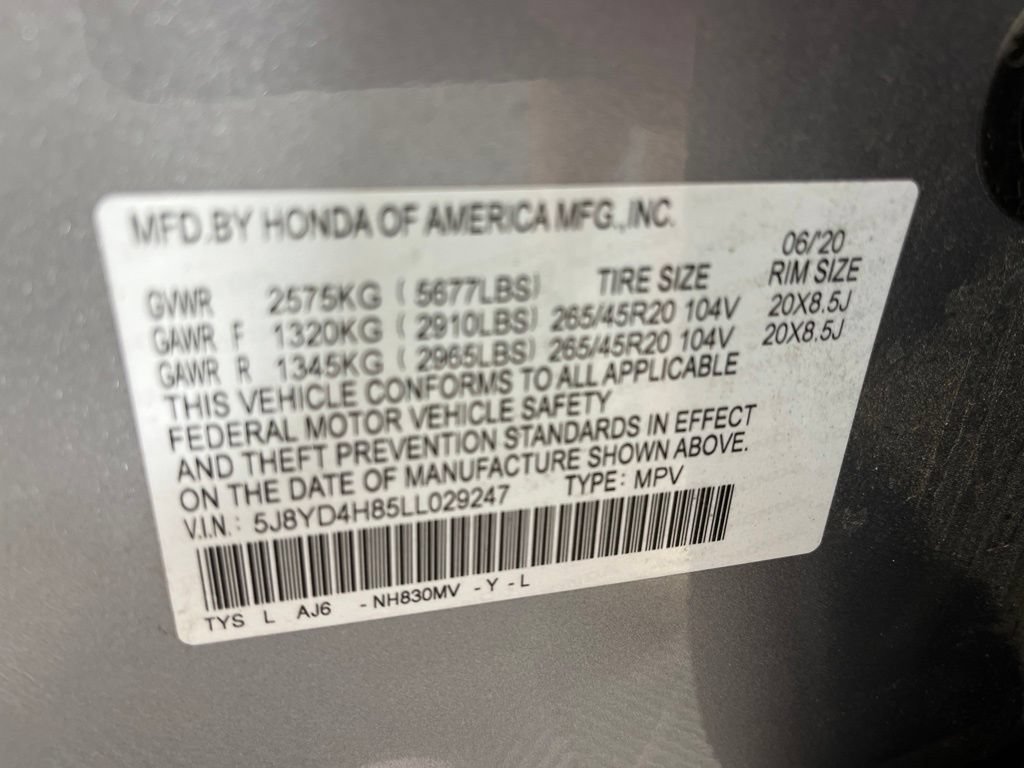 Used 2020 Acura MDX SH-AWD w/ Advance Package image 30