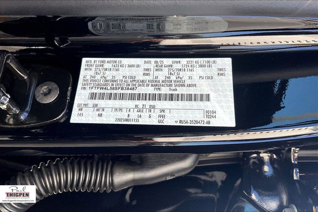 New 2025 Ford F150 Tremor w/ Equipment Group 402A High image 13