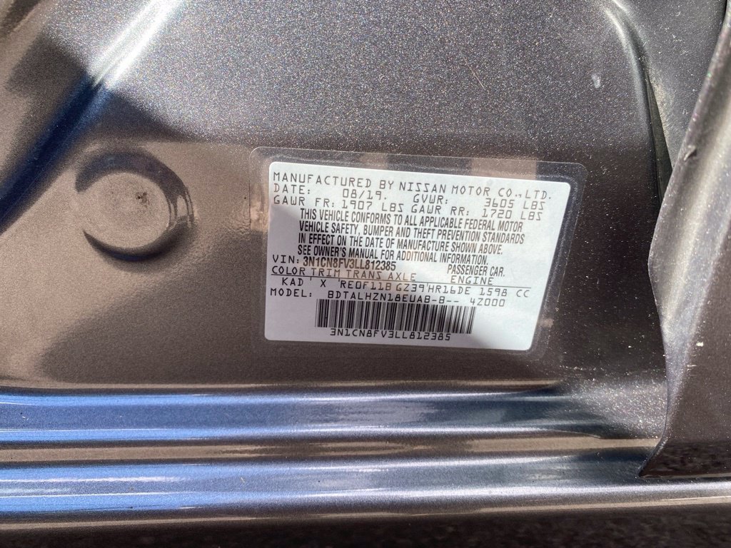 Used 2020 Nissan Versa SR w/ Convenience Package FWD image 26