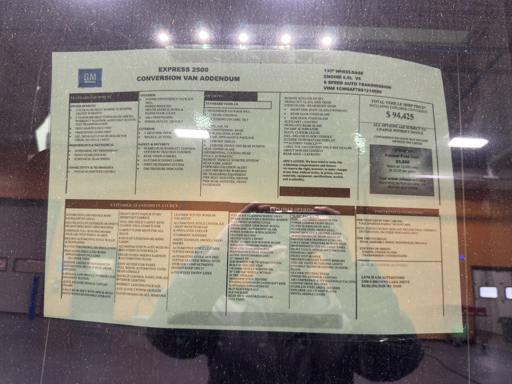 New 2025 Chevrolet Express 2500 w/ Driver Convenience Package image 62