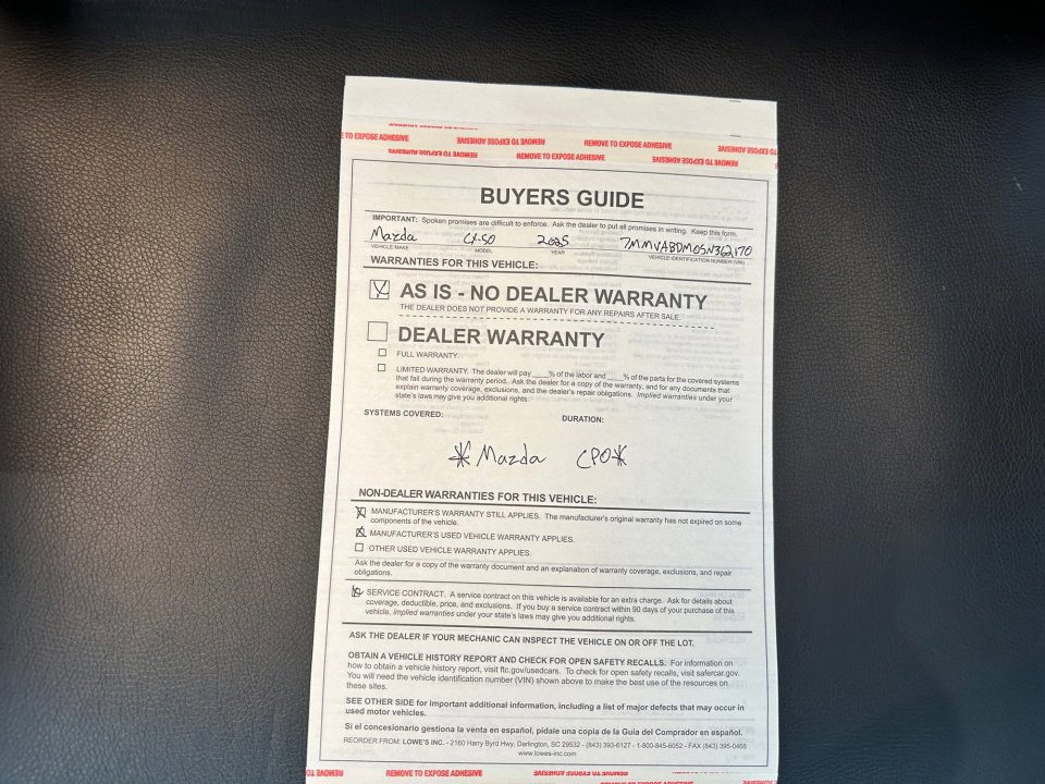 Certified 2025 MAZDA CX-50 AWD 2.5 S w/ Weather Package image 37