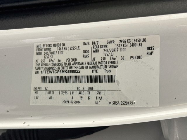 Used 2021 Ford F150 XL w/ Equipment Group 101A High RWD image 35
