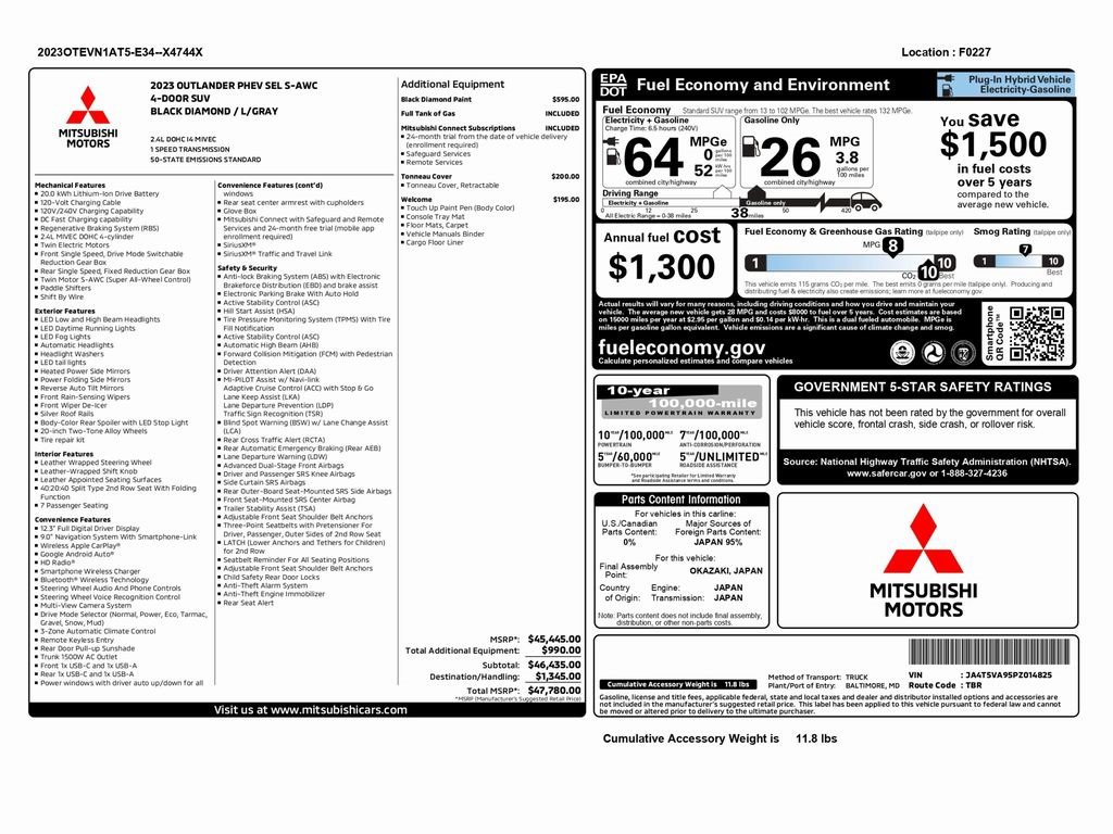 Used 2023 Mitsubishi Outlander SEL image 2