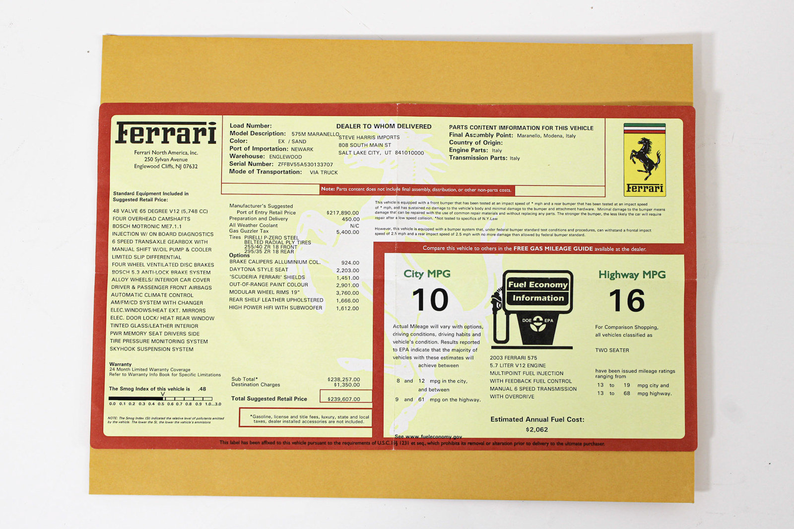 Used 2003 Ferrari 575M Maranello RWD image 45