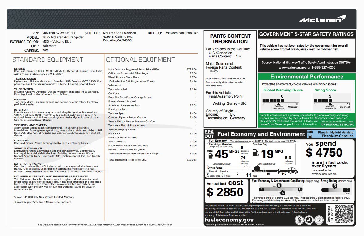 Used 2025 McLaren Artura Spider image 42