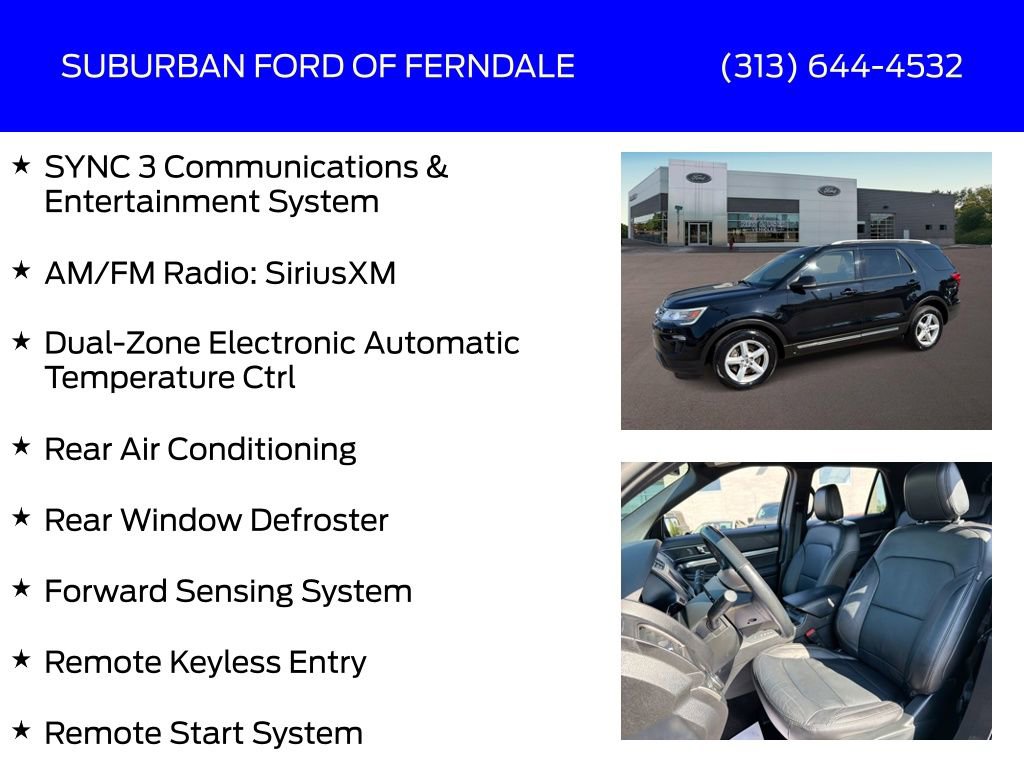 Used 2018 Ford Explorer XLT w/ Equipment Group 202A FWD image 17