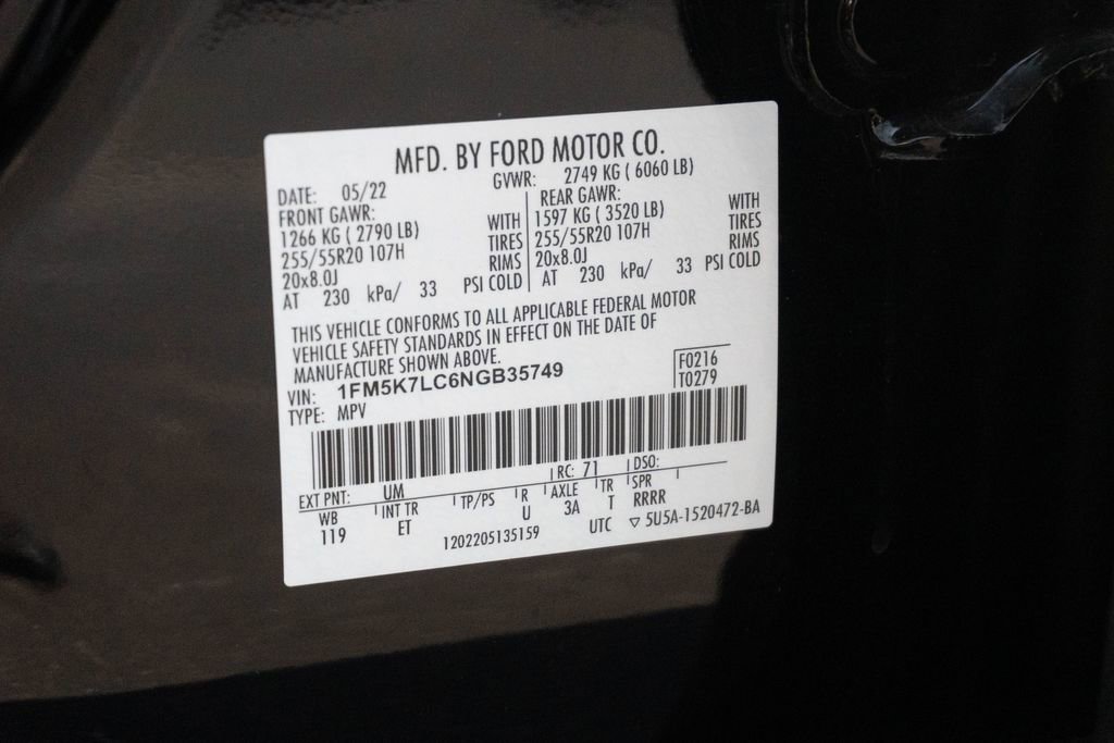 Used 2022 Ford Explorer King Ranch w/ Class IV Trailer Tow Package RWD image 43