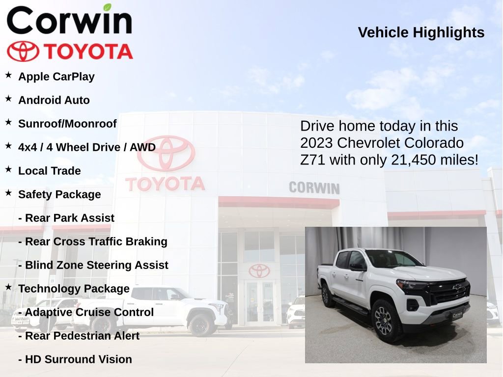Used 2023 Chevrolet Colorado Z71 w/ Z71 Convenience Package 2 AWD/4WD image 7
