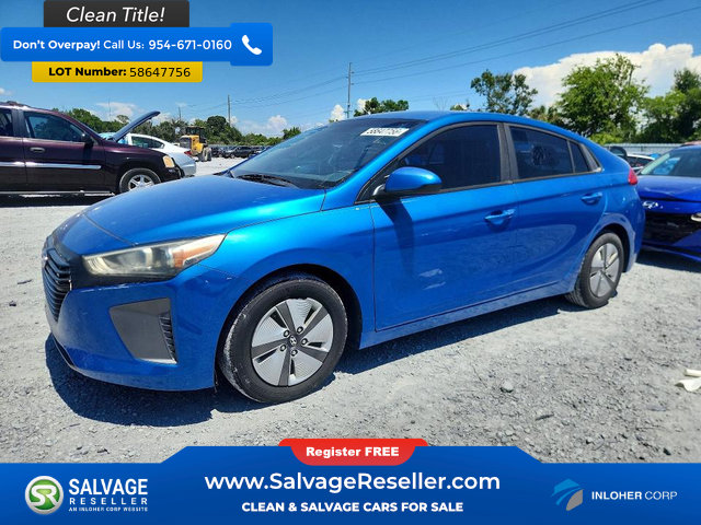 Used 2017 Hyundai Ioniq Blue FWD image 1