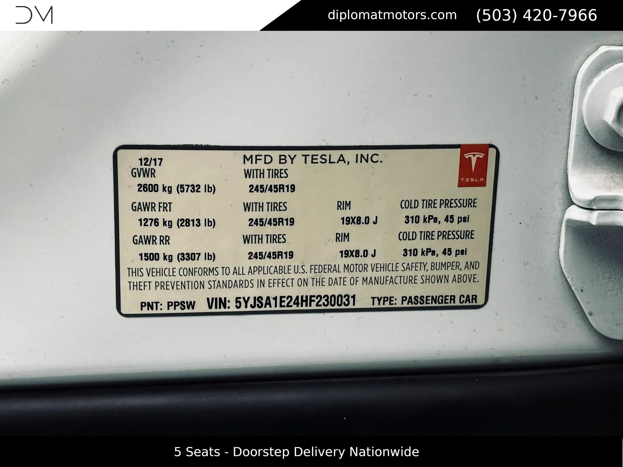 Used 2017 Tesla Model S 75D AWD/4WD image 43