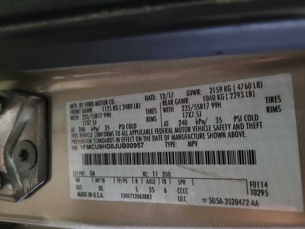 Used 2018 Ford Escape SEL AWD/4WD image 33