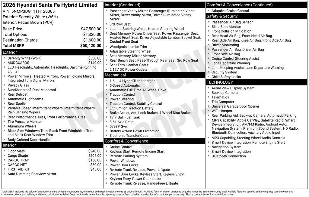 New 2026 Hyundai Santa Fe Limited image 6