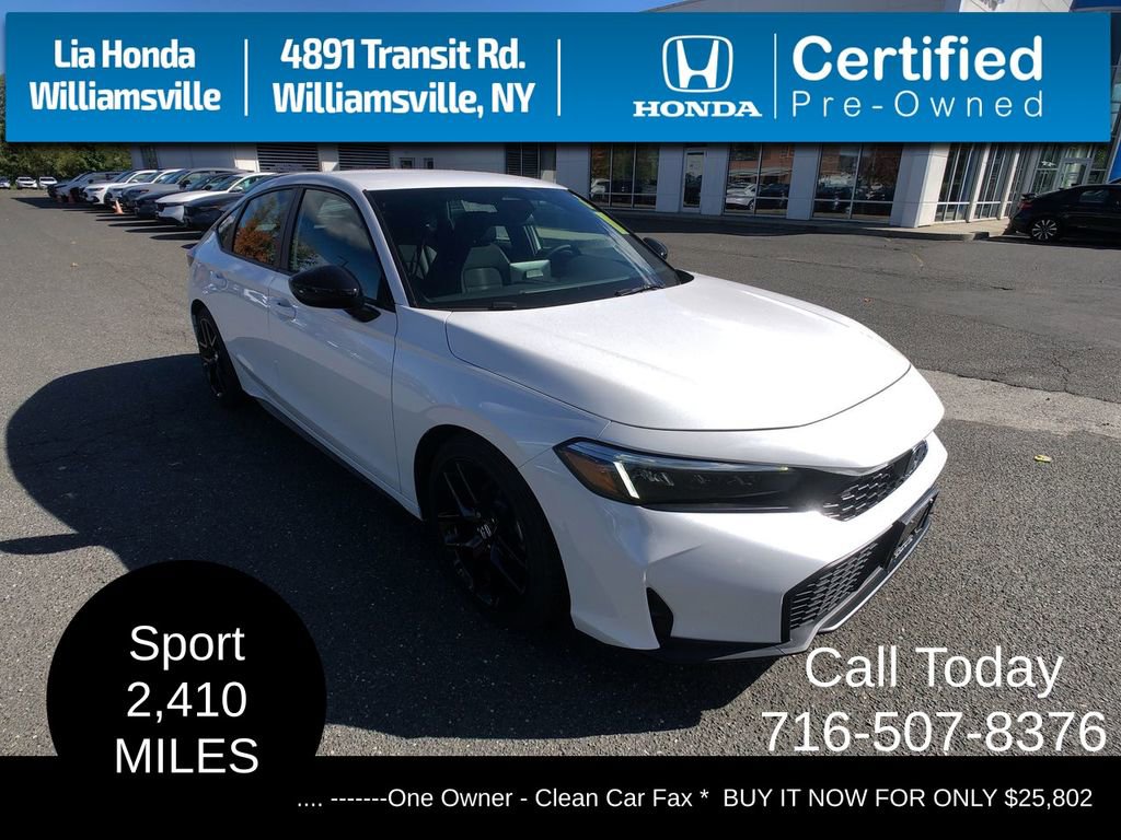 Certified 2025 Honda Civic Sport
