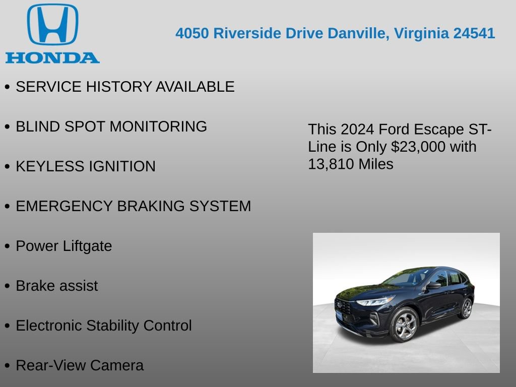 Used 2024 Ford Escape ST-Line w/ Tech Pack #1 FWD image 12