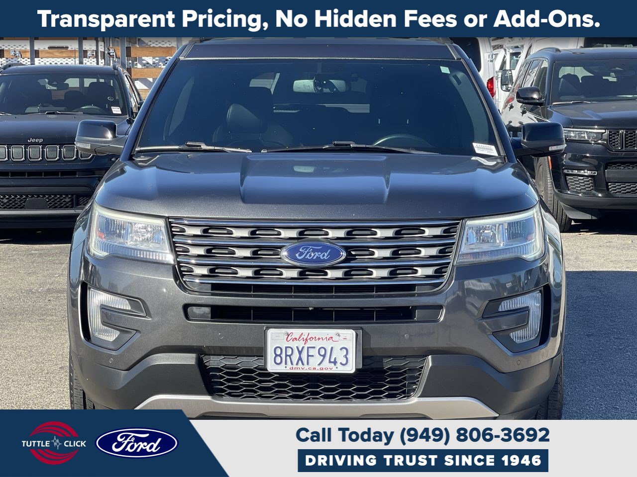 Used 2017 Ford Explorer XLT w/ Equipment Group 202A image 2