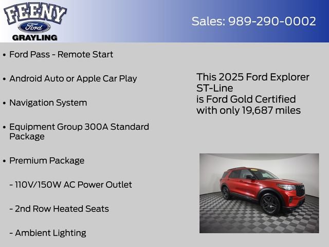 Used 2025 Ford Explorer ST-Line w/ Premium Package AWD/4WD image 9