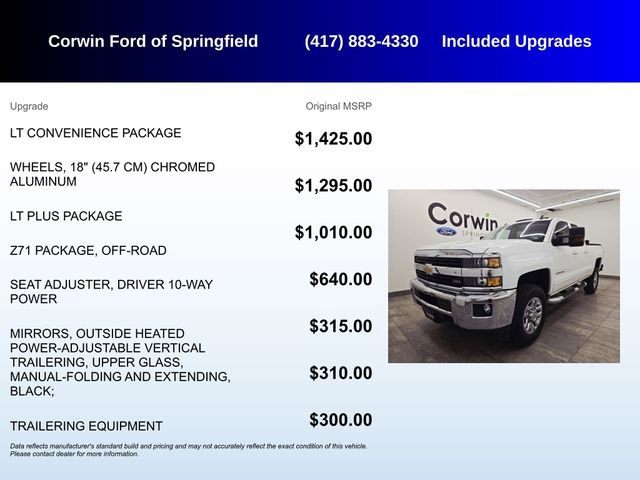 Used 2017 Chevrolet Silverado 2500 LT w/ LT Convenience Package image 5