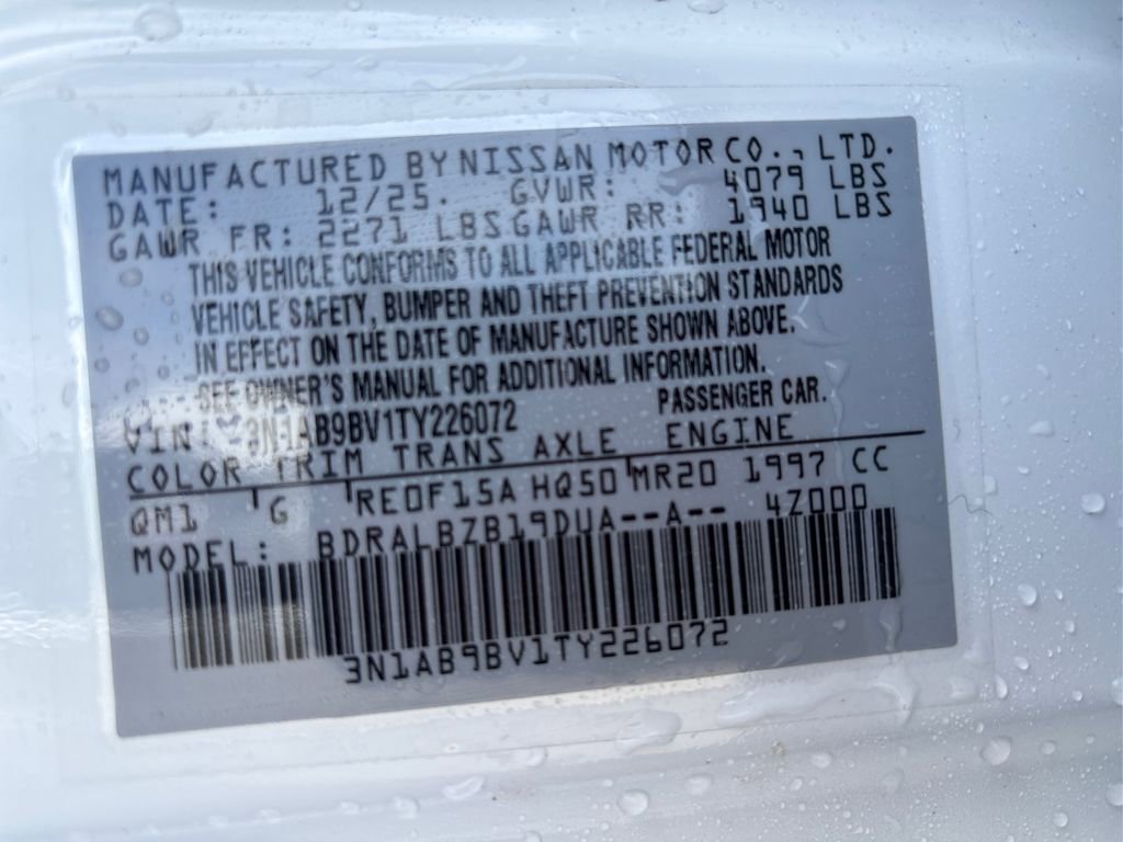 New 2026 Nissan Sentra S w/ S Cold Weather Package image 12