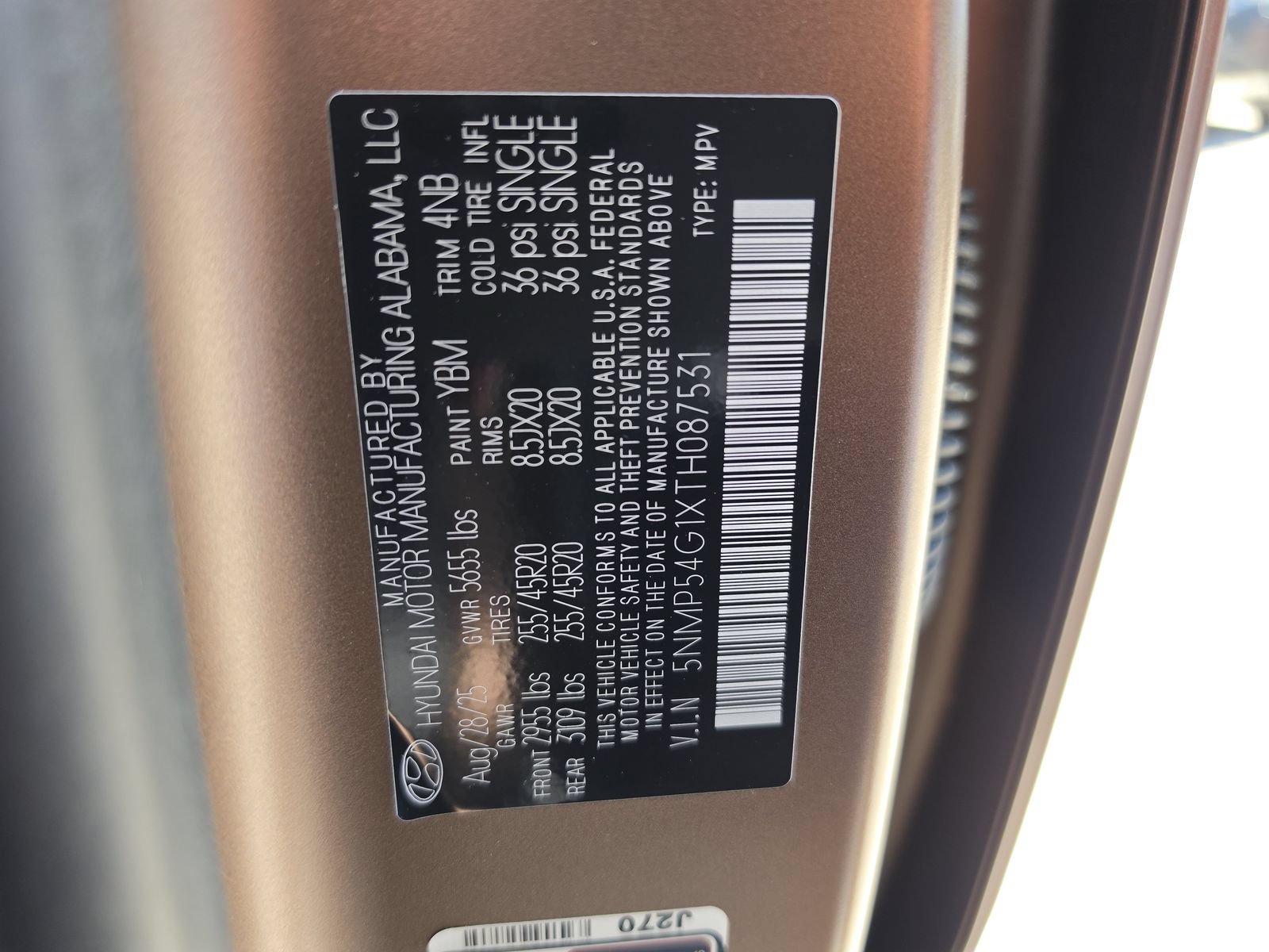 New 2026 Hyundai Santa Fe Calligraphy FWD image 39