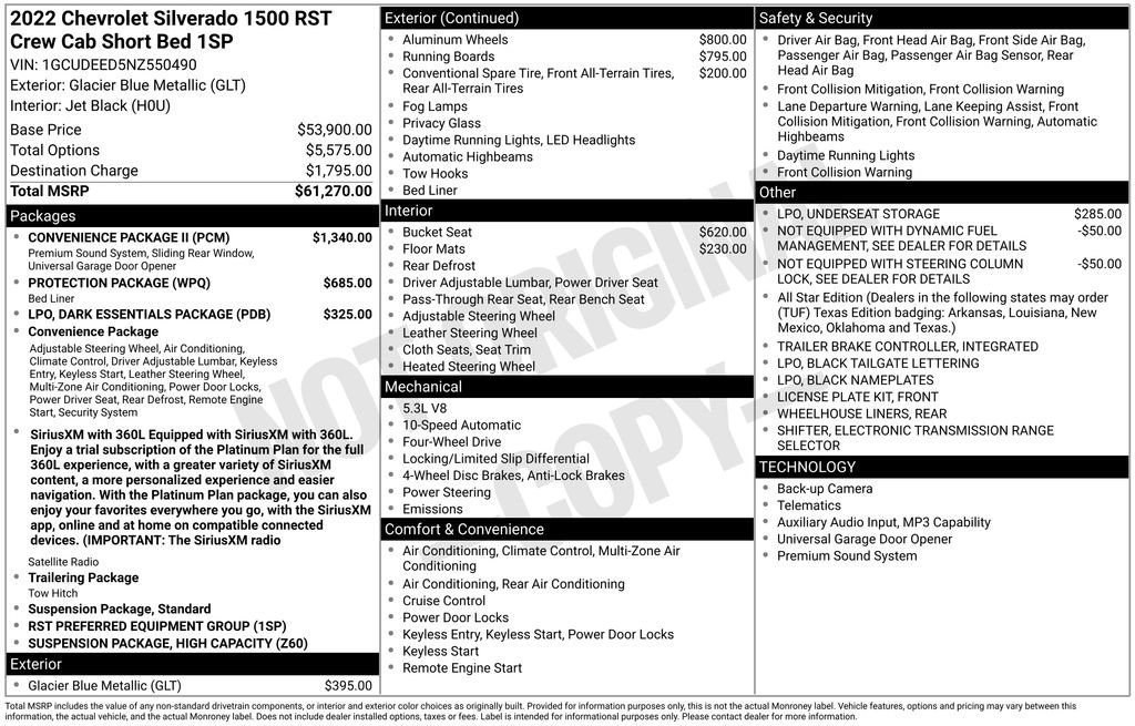 Used 2022 Chevrolet Silverado 1500 RST w/ Convenience Package II AWD/4WD image 10