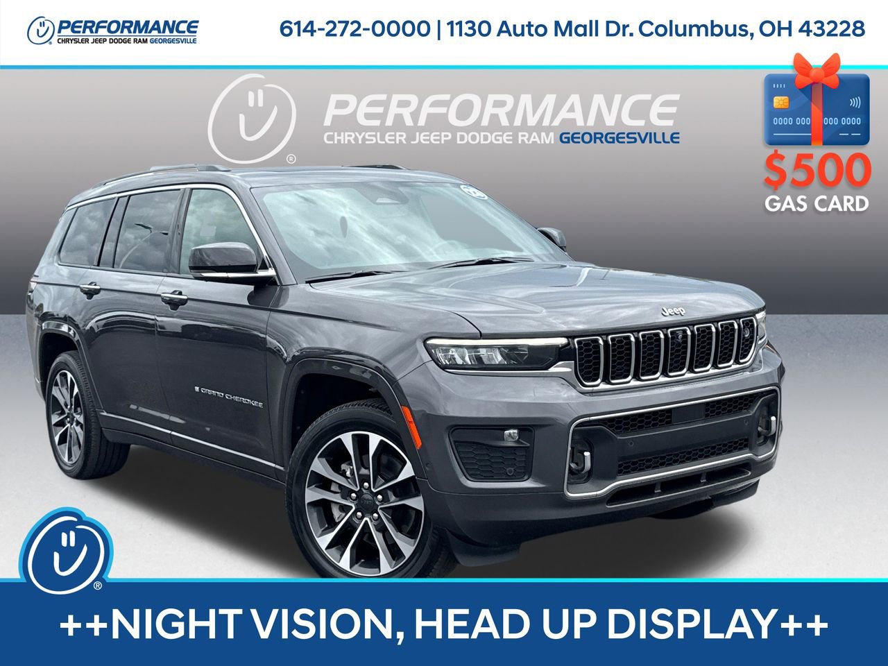 Used 2023 Jeep Grand Cherokee L Overland w/ Advanced Protech Group III AWD/4WD image 1