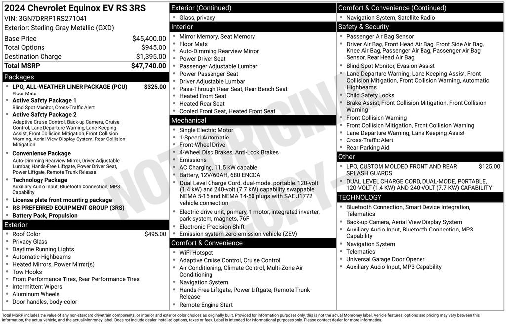 Used 2024 Chevrolet Equinox EV RS FWD image 6