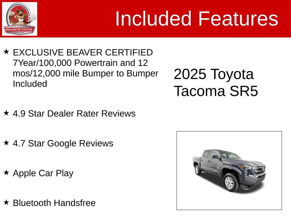 Used 2025 Toyota Tacoma SR5 AWD/4WD image 4