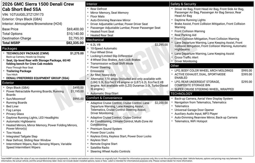 New 2026 GMC Sierra 1500 Denali w/ Technology Package image 44