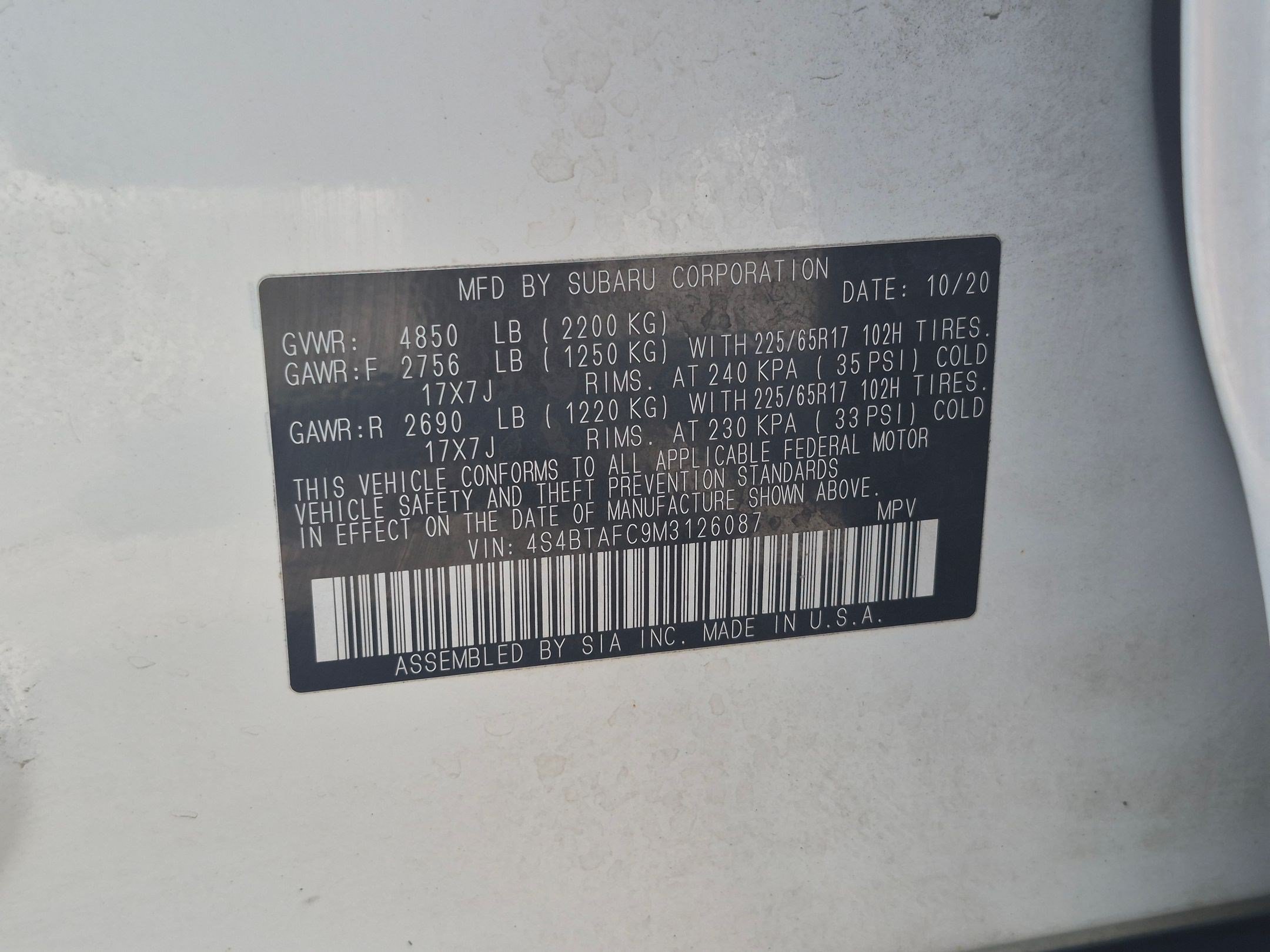 Used 2021 Subaru Outback Premium AWD/4WD image 35