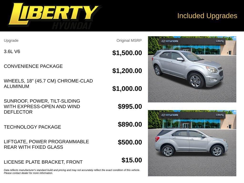 Used 2016 Chevrolet Equinox LT w/ Convenience Package AWD/4WD image 6