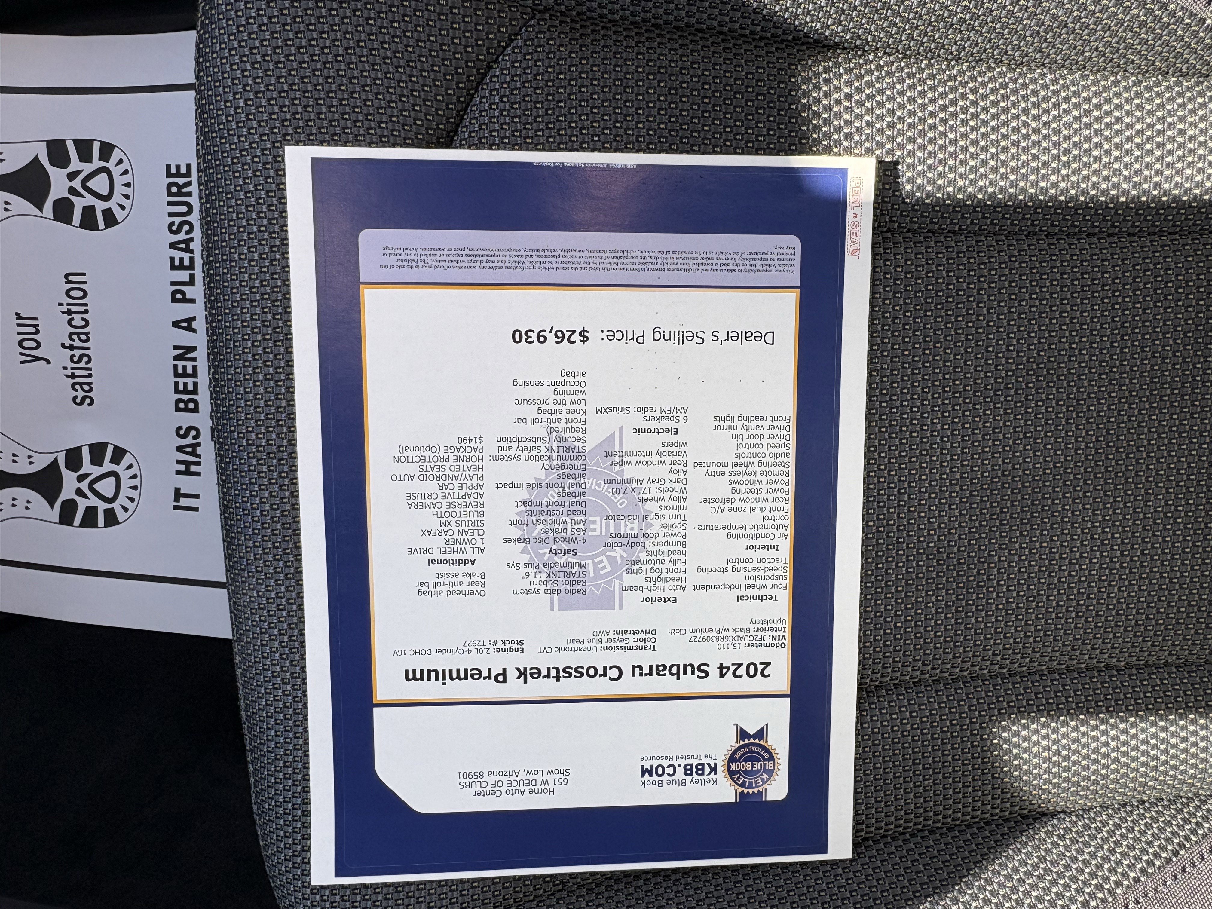 Used 2024 Subaru Crosstrek 2.0i Premium image 27